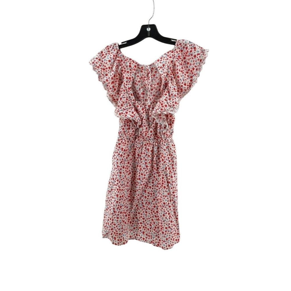 Old Navy Women's Sleeveless Orange White Floral Casual Dress Size XS - Picture 4 of 13